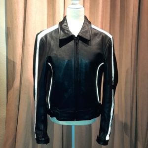 Mega Force leather biker jacket